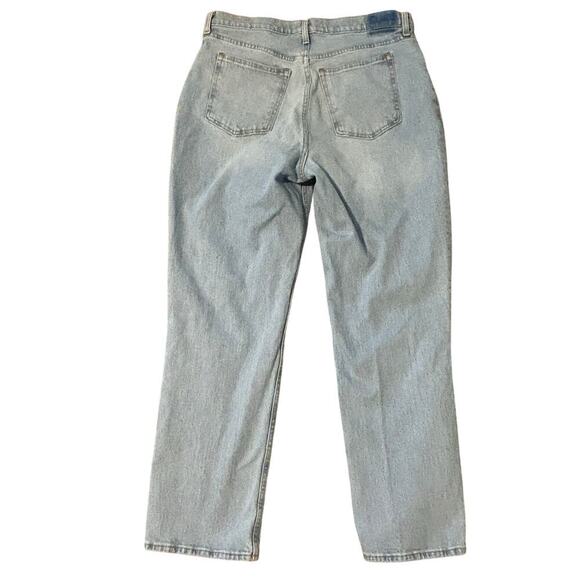 Abercrombie & Fitch distressed  90's straight ultra high rise curve love size 33 - Picture 3 of 5